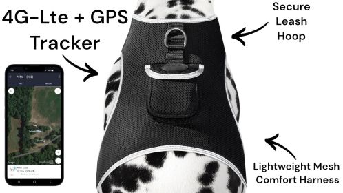 Enhanced GPS Pet Locator for Cat Dog Waterproof Pocket Tracking Device Size:M