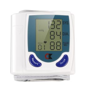 Blood Pressure Monitor Wrist Digital High Blood Pressure Cuff Heartbeat Tester with 60 Reading Memory