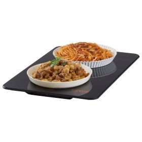 VEVOR Electric Warming Tray, 16.5" x 11" Portable Tempered Glass Heating Tray with Temperature Control (65-90Â°C), Perfect for Dinner, Catering, House