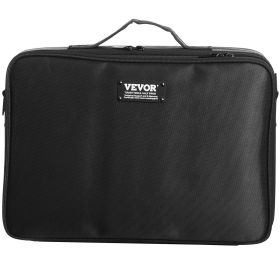 VEVOR Makeup Train Case Large Storage 3 Tiers, Convenient Carry With Handle, Strap, Professional Waterproof Oxford Makeup Storage Organizer Box