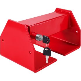 VEVOR Cargo Container Lock 9.84"-17.32" Locking Distance Semi Truck Door Locks with 2 Keys Shipping Container Accessories Red Powder-Coated with Sprin