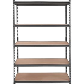 VEVOR Storage Shelving Unit, 5-Tier Adjustable, 2000 lbs Capacity, Heavy Duty Garage Shelves Metal Organizer Utility Rack, Black