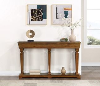 Garrison Oak Finish Console Table