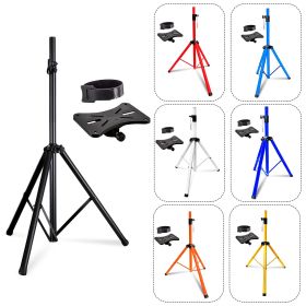 5 Core Speaker Stand Tripod Floor Tall Adjustable Up to 72 Inch DJ Studio Monitor Stands Pole Mount - SS ECO 1PK WOB (Color: black)